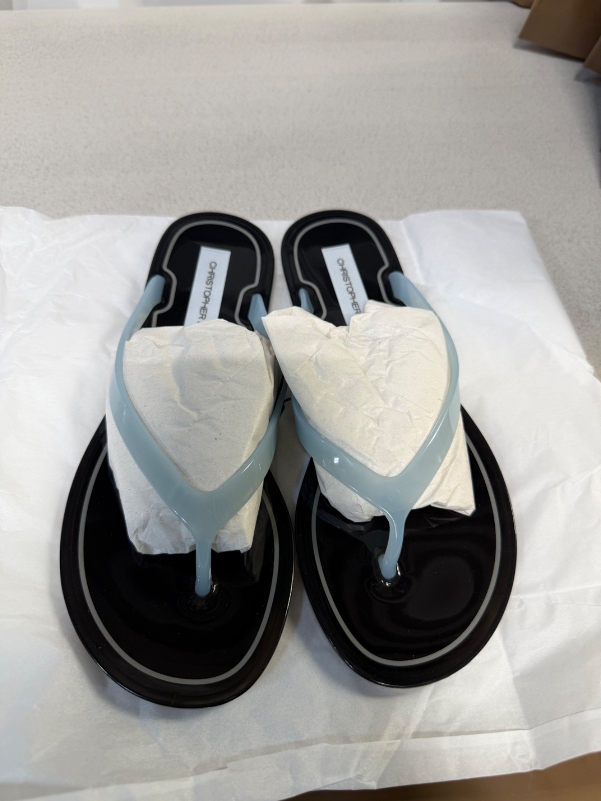 CHRISTOPHER ESBER JO JELLY FLIP FLOP- BLACK/NIMBUS Pick your size 100%Authentic