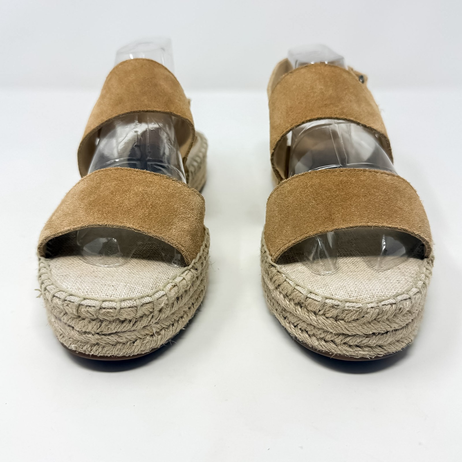 Splendid Aubrey Suede Espadrille Sandals Women’s 7 Tan Slingback 1.5″ Platform