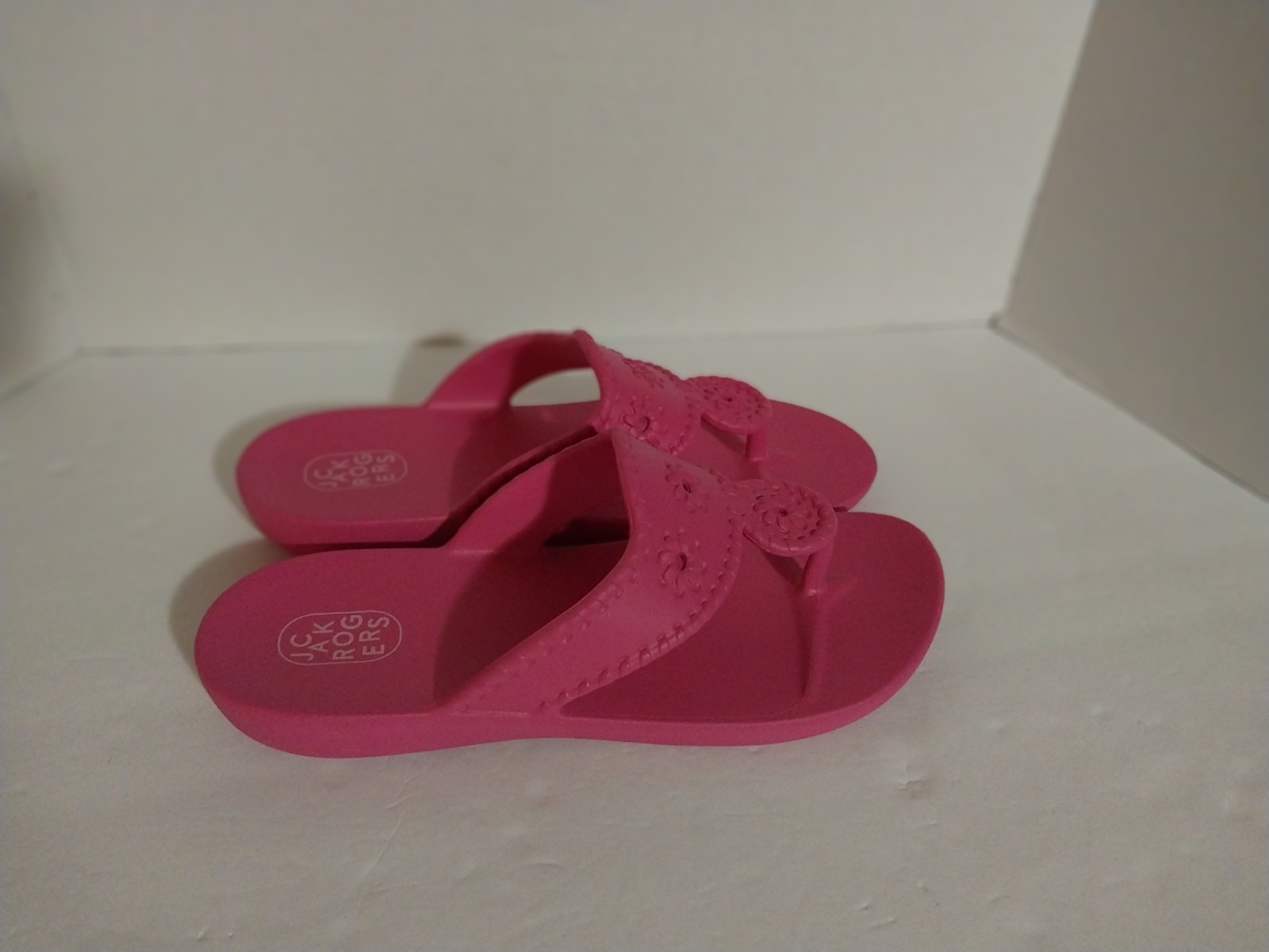 Jack Rogers Sandal Eva Waterproof Flat Slip-On Flip Flop Fuchsia Pink Women’s…