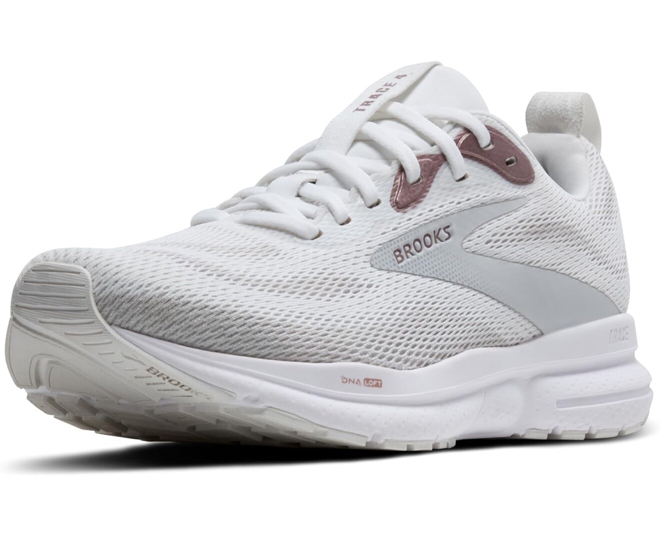 NEW Brooks Trace 4 white/Oyster/Rose Women’s Sizes (all size available)