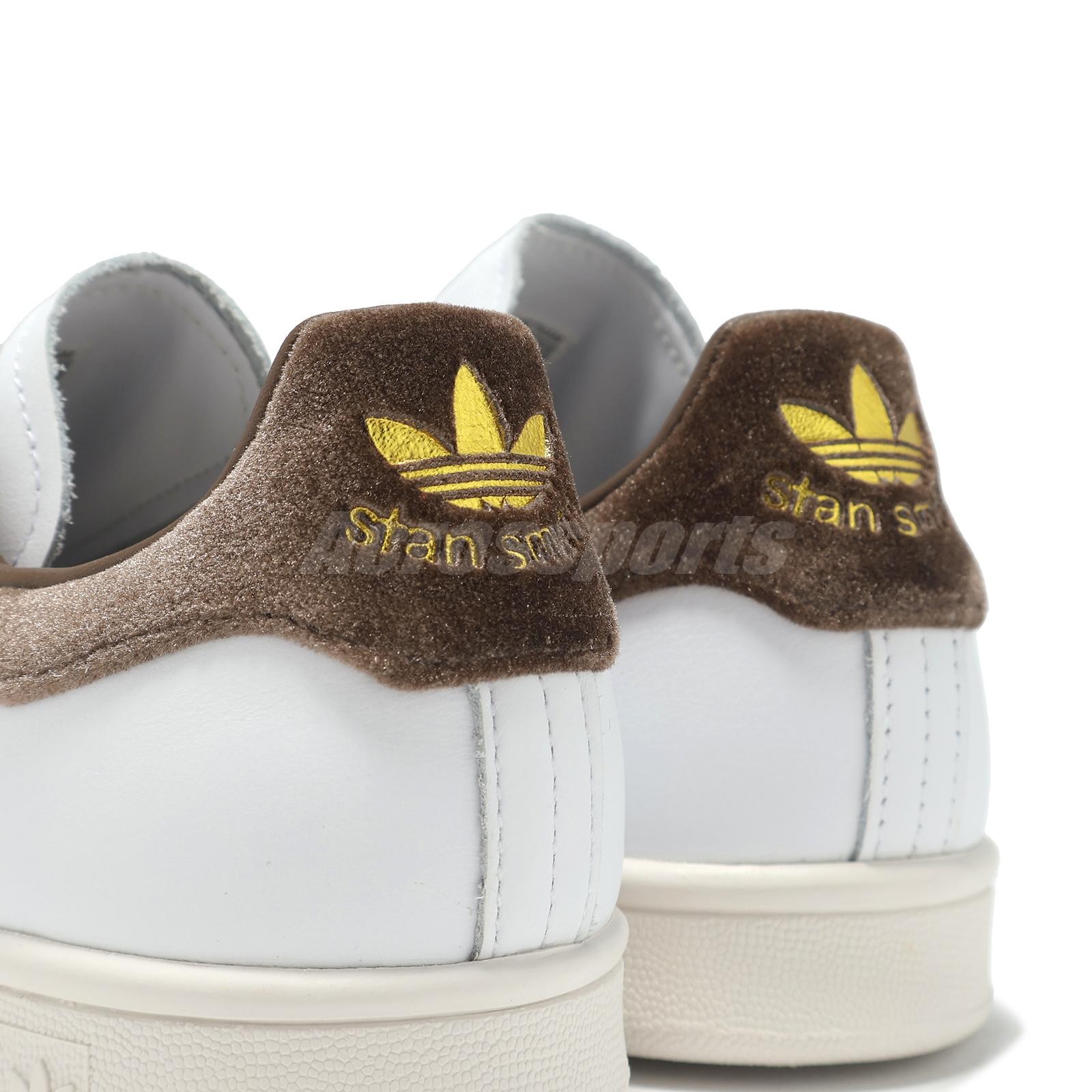 adidas Originals Stan Smith W White Gold Metallic Brown Women Casual Shoe IF7003