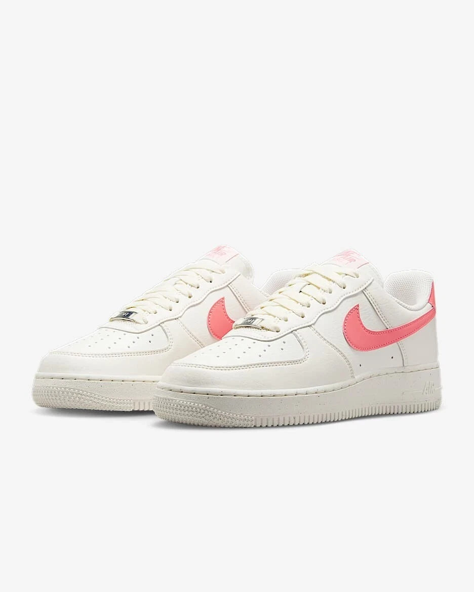 Nike Women’s Air Force 1 Low ’07 NN Sail Hot Lava Pink DV3808-110 NEW