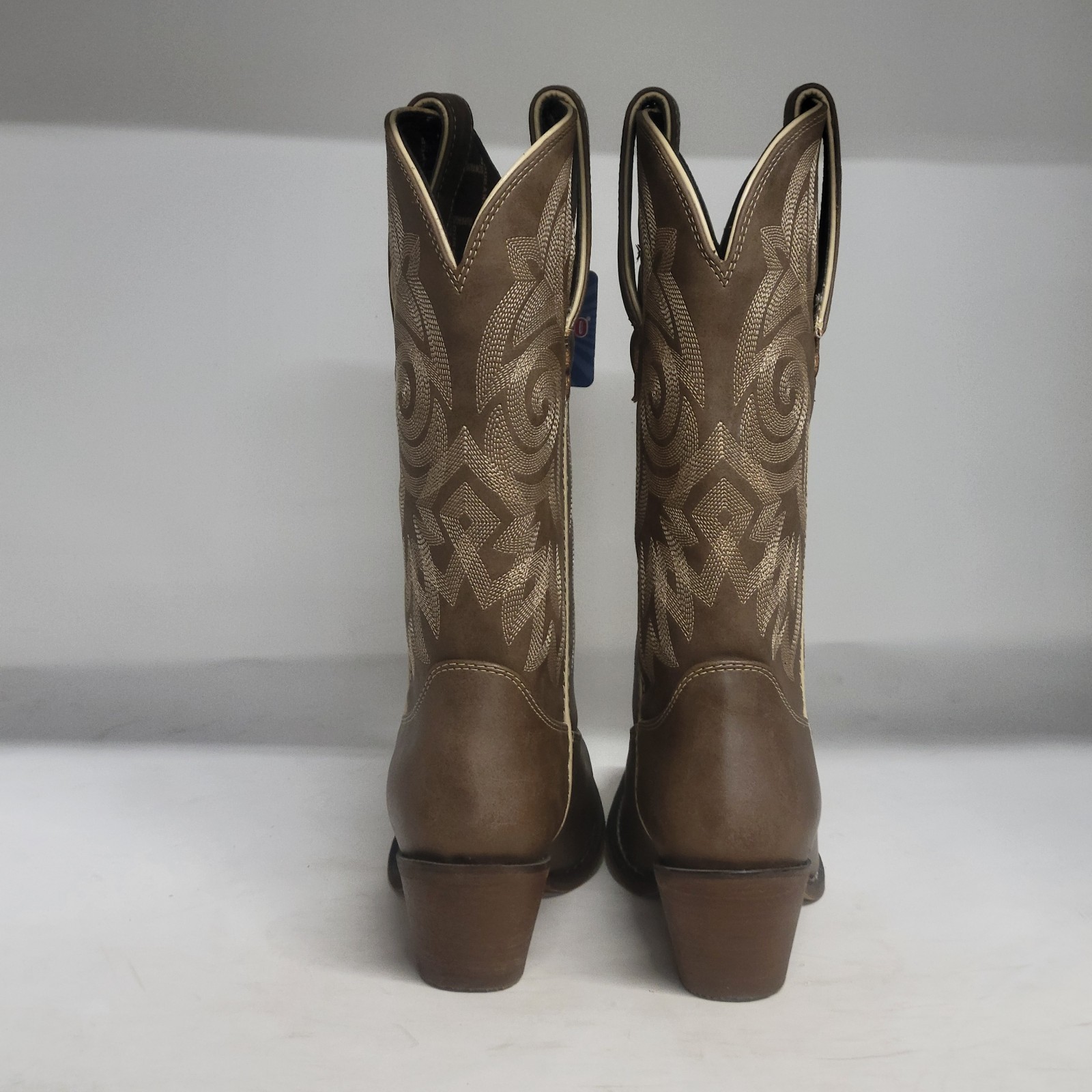 Durango 12″ American Flag Buckle Western Boot Tan Women Size 6.5M (READ DESCRIP)