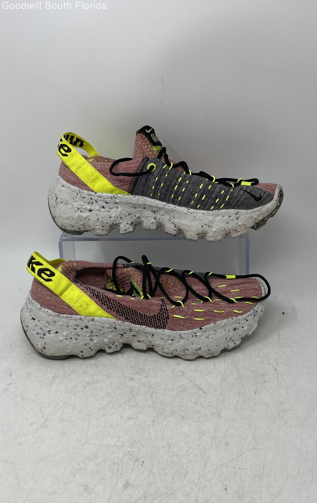 Nike Womens Space Hippie 04 CD3476-700 Multicolor Lace-Up Sneaker Shoes Size 7.5