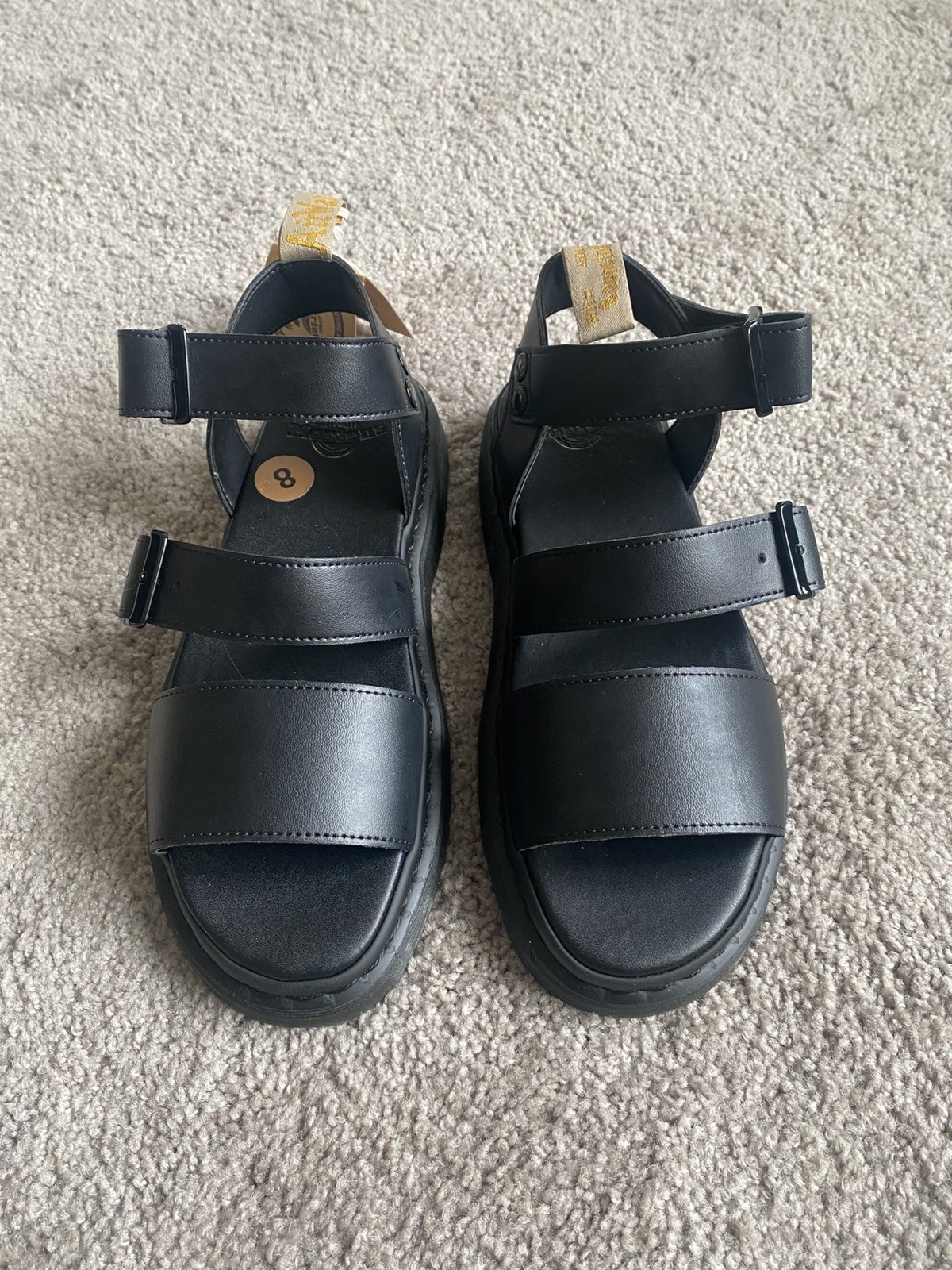 Dr. Martens Vegan Gryphon Slingback Sandals Black Size UK Men’s 9 / US Men’s 10