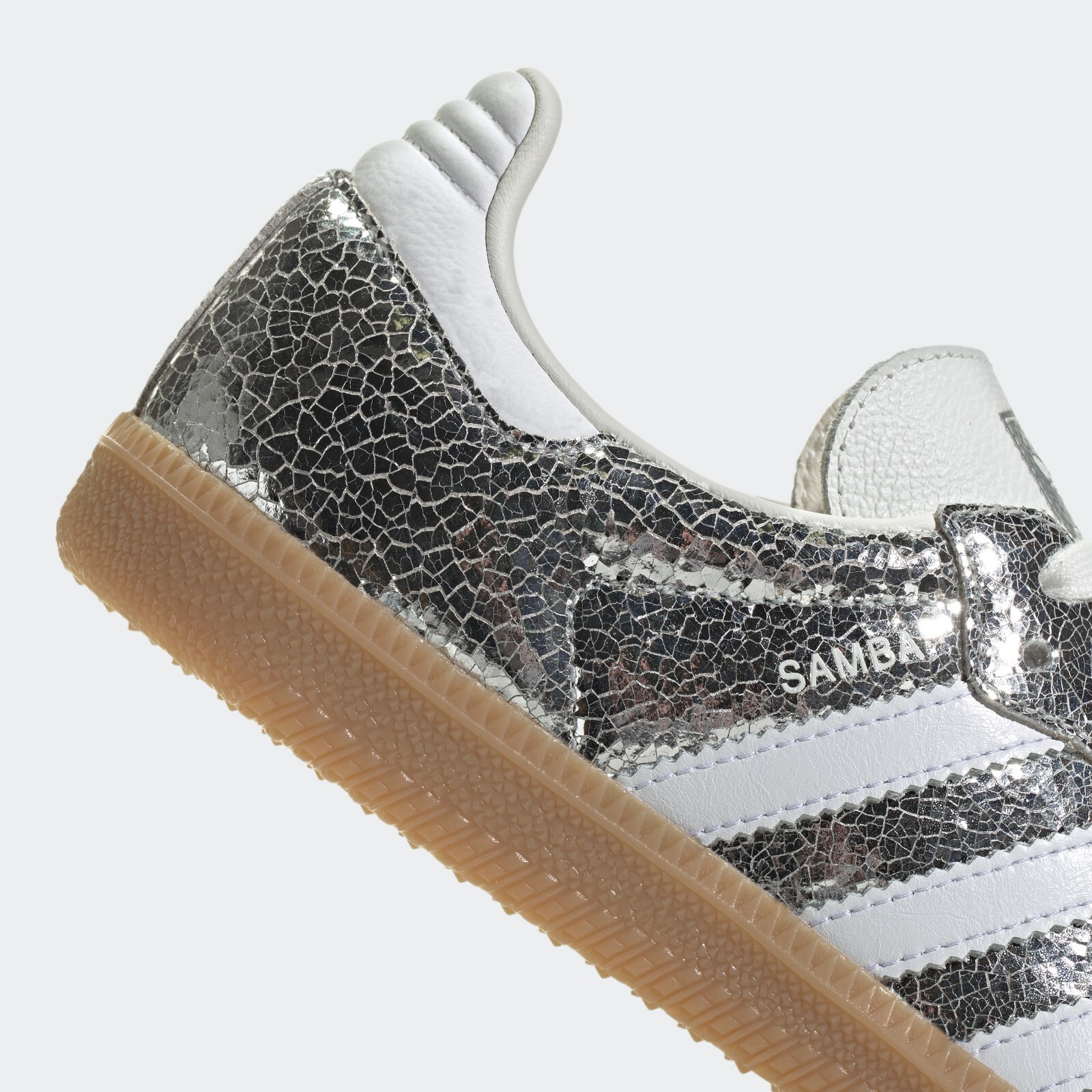 Adidas Originals Samba OG Silver Metallic White Gum Lifestyle New Women JR0035