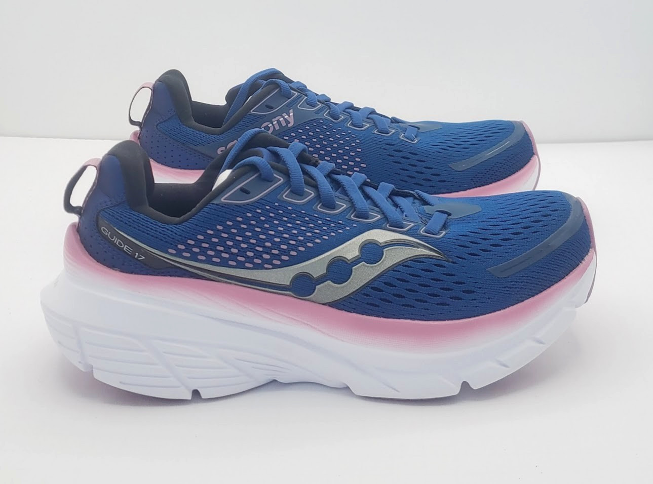Saucony Womens (Size 7 Medium B/M) Guide 18 Blue Running Shoes EXCELLENT