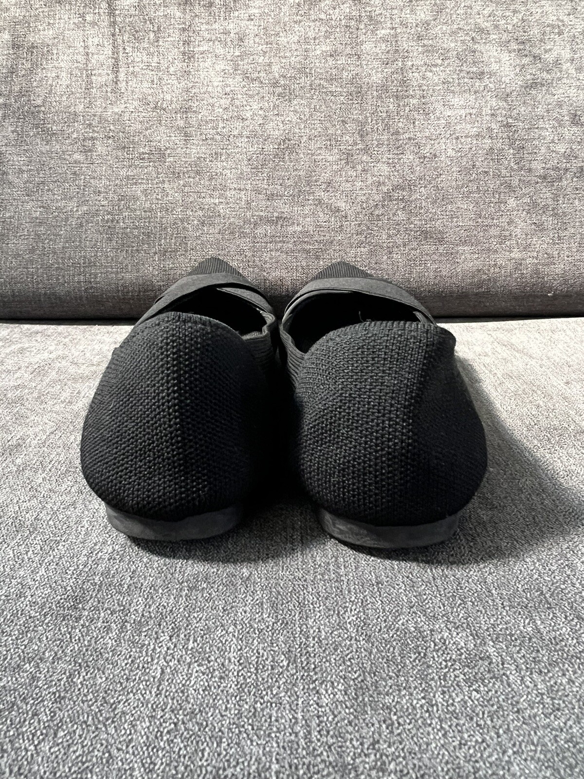 Steven New York Bandour Flats Womens Size 7.5 US Black Knit Slip On Comfort