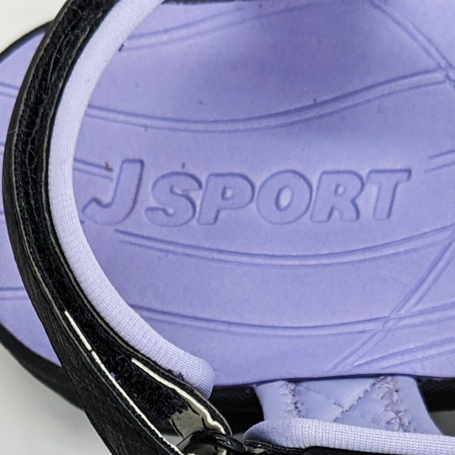 Jsport KAIA Women’s Sports Sandal – Adjustable Straps (Black/Purple) Pick Size