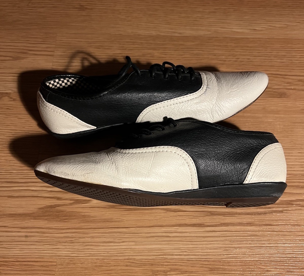 Rare VANS 50’s Style Oxford Saddle Shoes Sophie Leather Womens Size 6.5