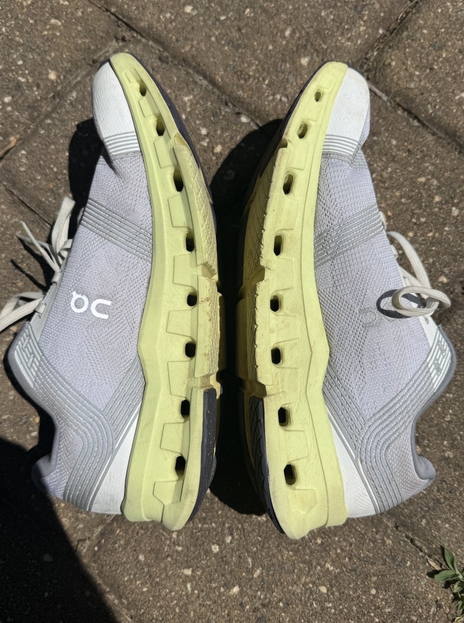 On Cloudgo Women’s Road Running Shoes Size 8.5 Frost Hay Gray/Green Lace Up