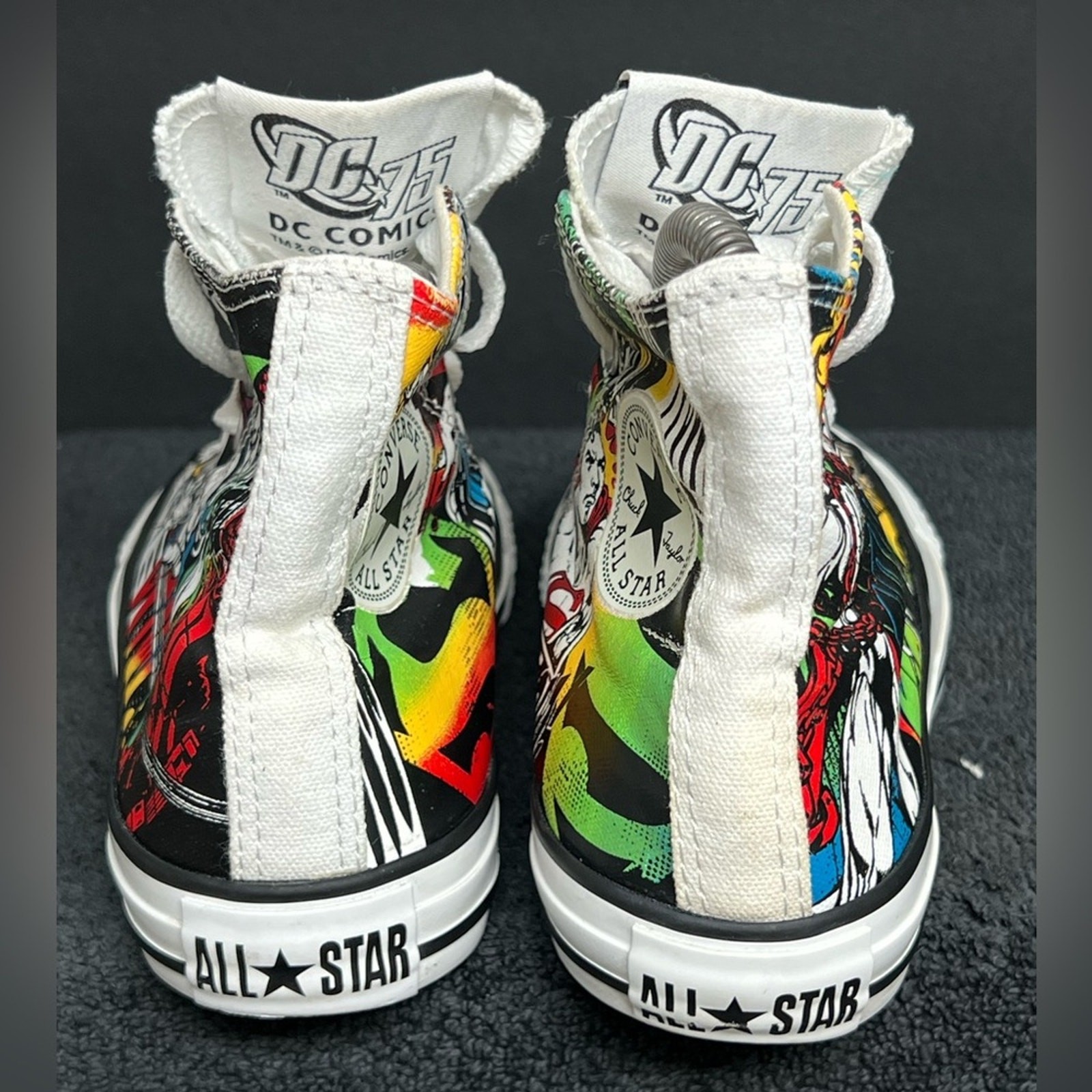 Converse All Star Hi DC Comics Superman Shoes Mens 4 Womens 6 Colorful Graphic