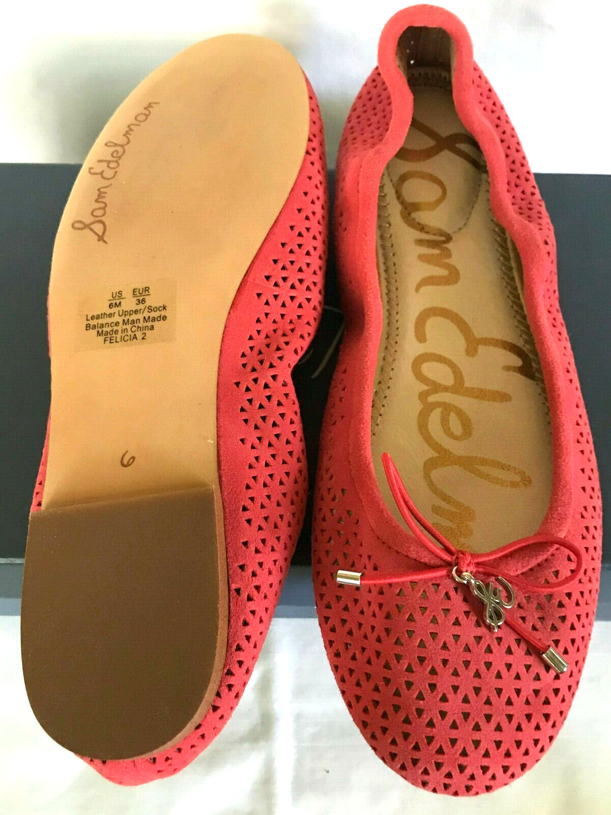 NEW Sam Edelman Felicia 2 Flat Havana Slip-On Suede Ballet Flats Shoes Womens 6