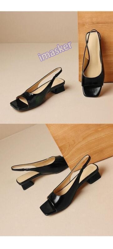Women’s Open Toe Slingback Sandals Low Heel Summer Casual Dress Party Prom Shoes