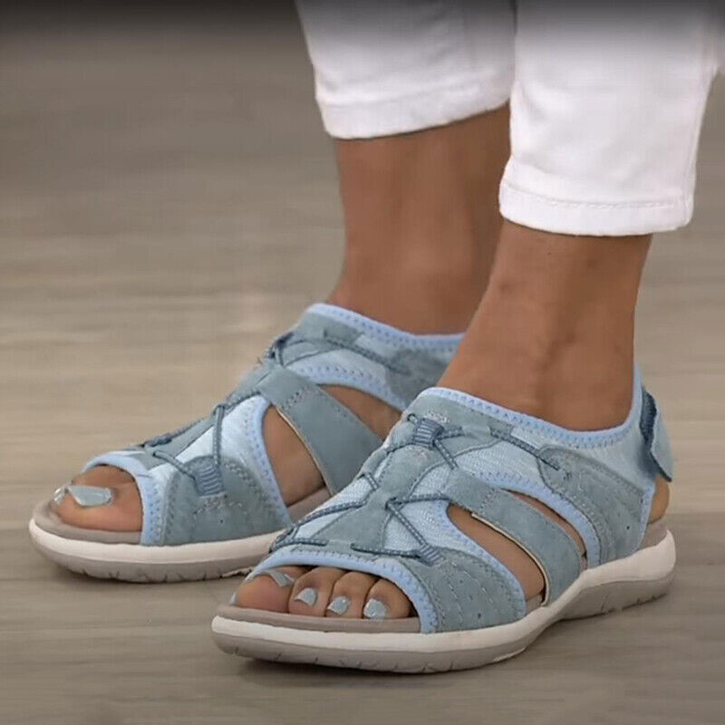 Women Beach Shoes Casual Flats Female Summer Sandals Walking Shoes Footwear