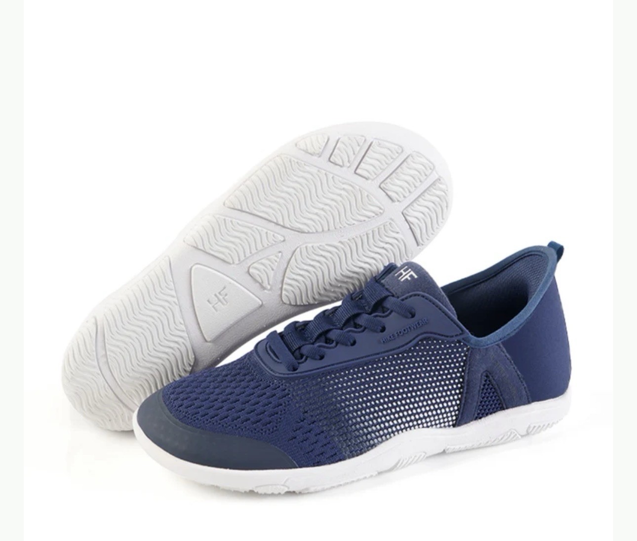 HIKE Footwear Blue White Breathable Mesh Lace Up Women’s Low TopSneakers unisex