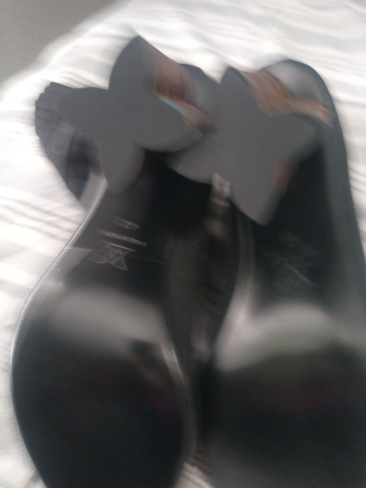 Louis Vuitton Black White Leather Strappy Open Toe Logo Strap Heels 9.5