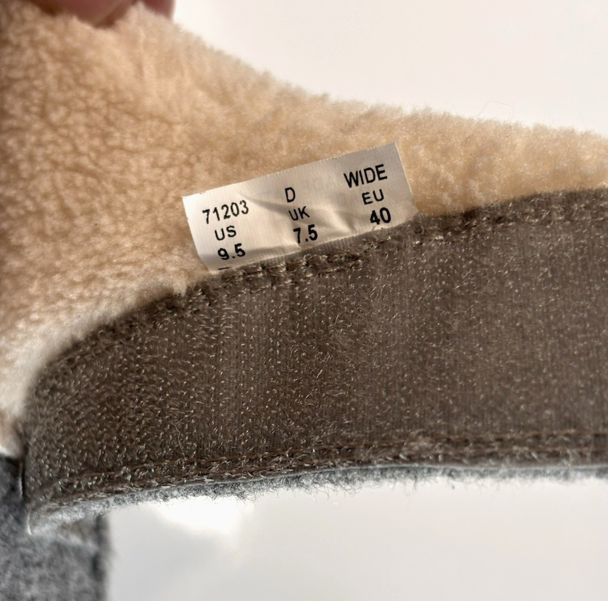 OrthoFeet Clara Orthopedic Adjustable Mule Women’s 9.5 Wide Grey Wedge Slippers