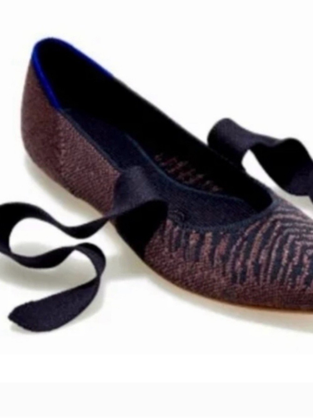 Women’s Rothy’s Retired The Point Mary Jane Twilight Flats with Bow Size 9