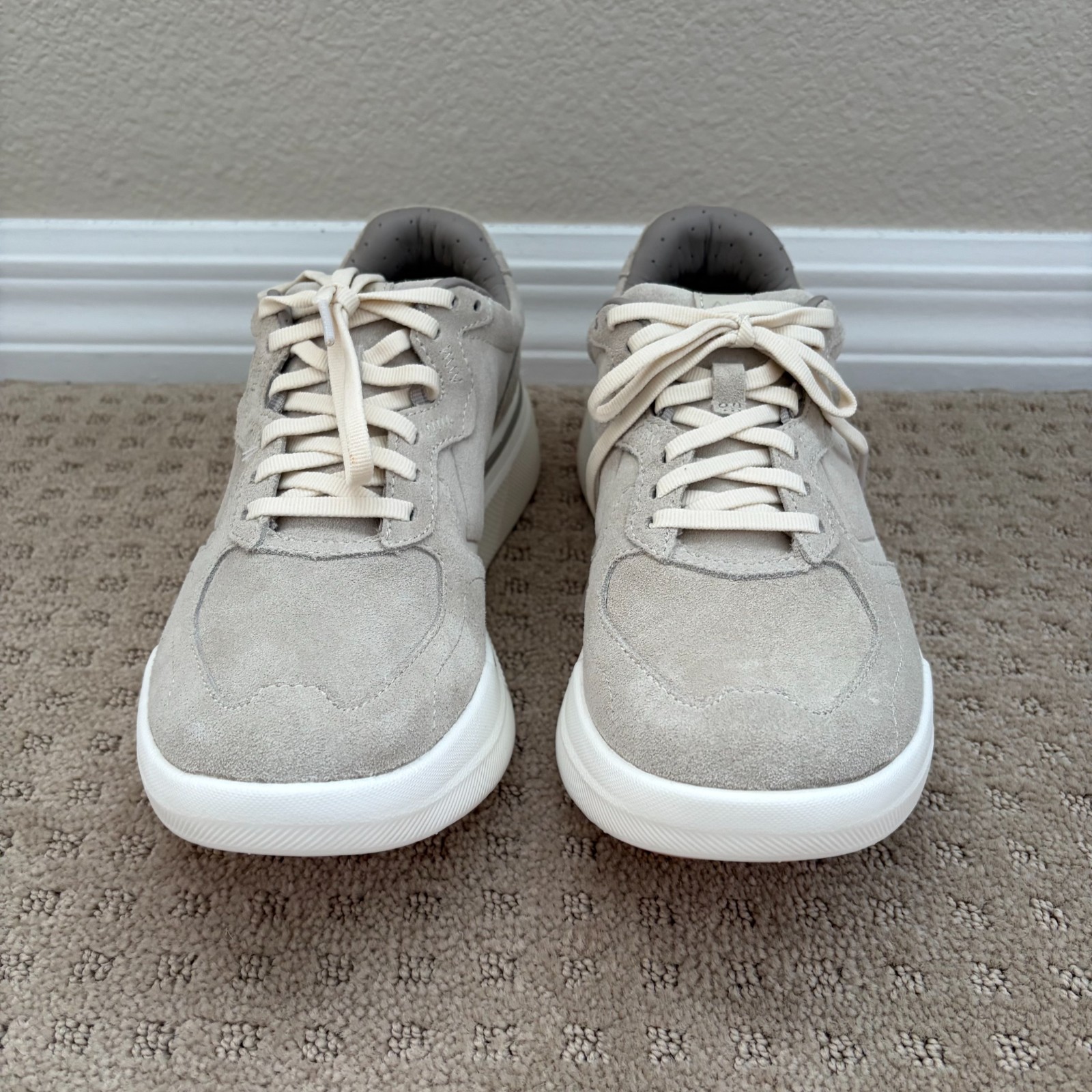 AHNU Sequence 1.1 Suede Shoes in Oatmeal Women US 7 Quiet Luxury NWOT $240