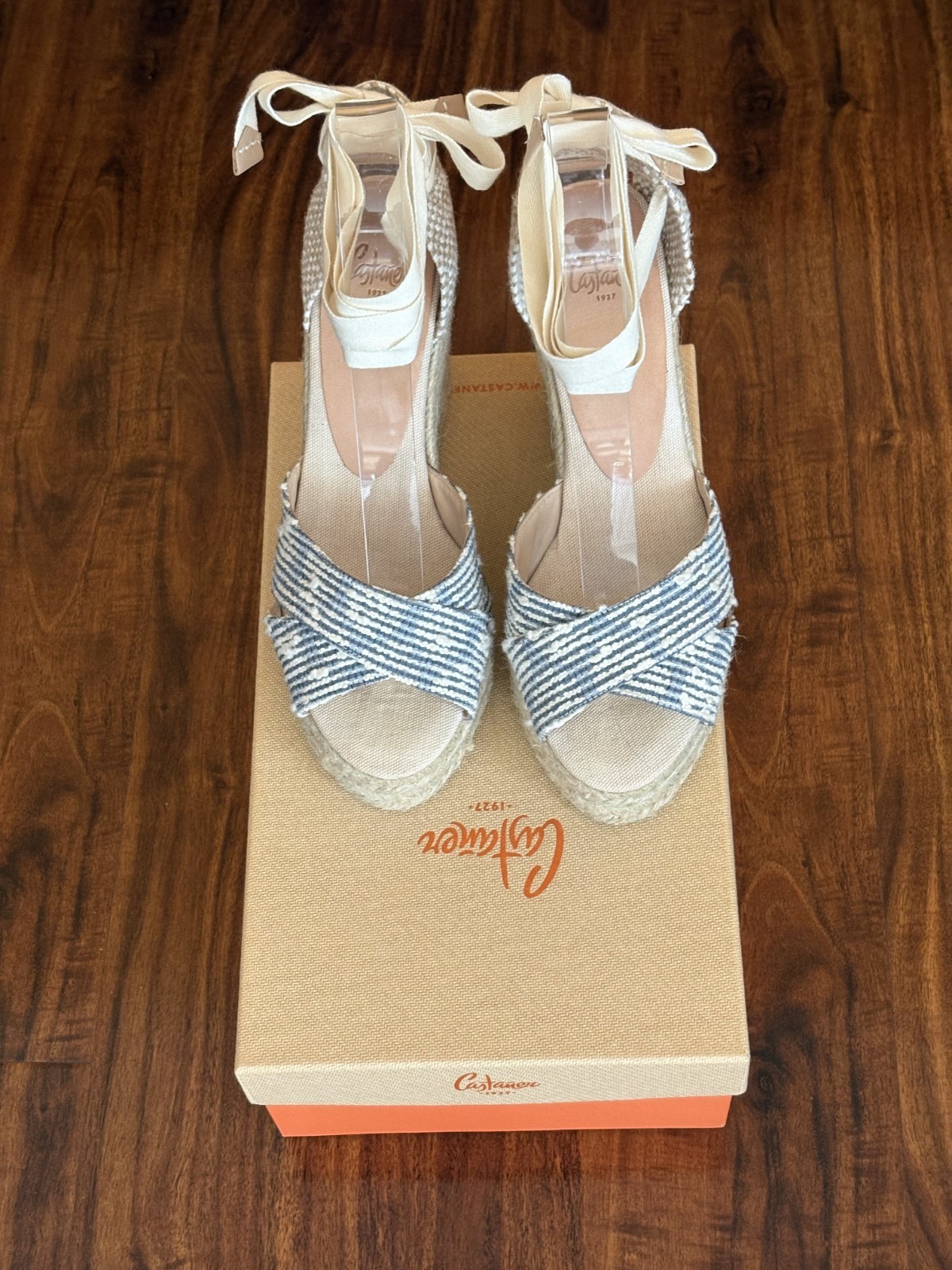 Castaner Briana Espadrilles in Marino, Size 38EU/7.5 USA
