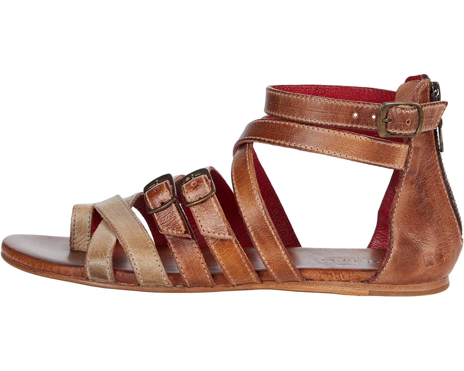 Bed Stu Z3916* Womens Cafe Latte Rustic Miya Gladiator Sandals Size 6