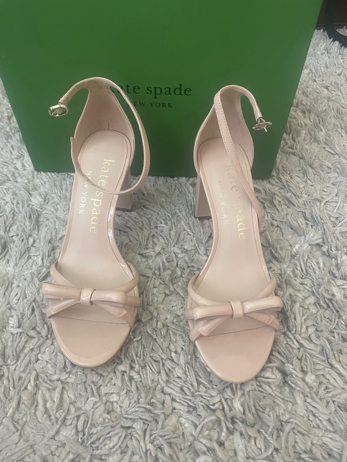 Kate Spade New York Womens Flamenco Tan Heels Shoes 7.5 Medium (B,M) BHFO 7934