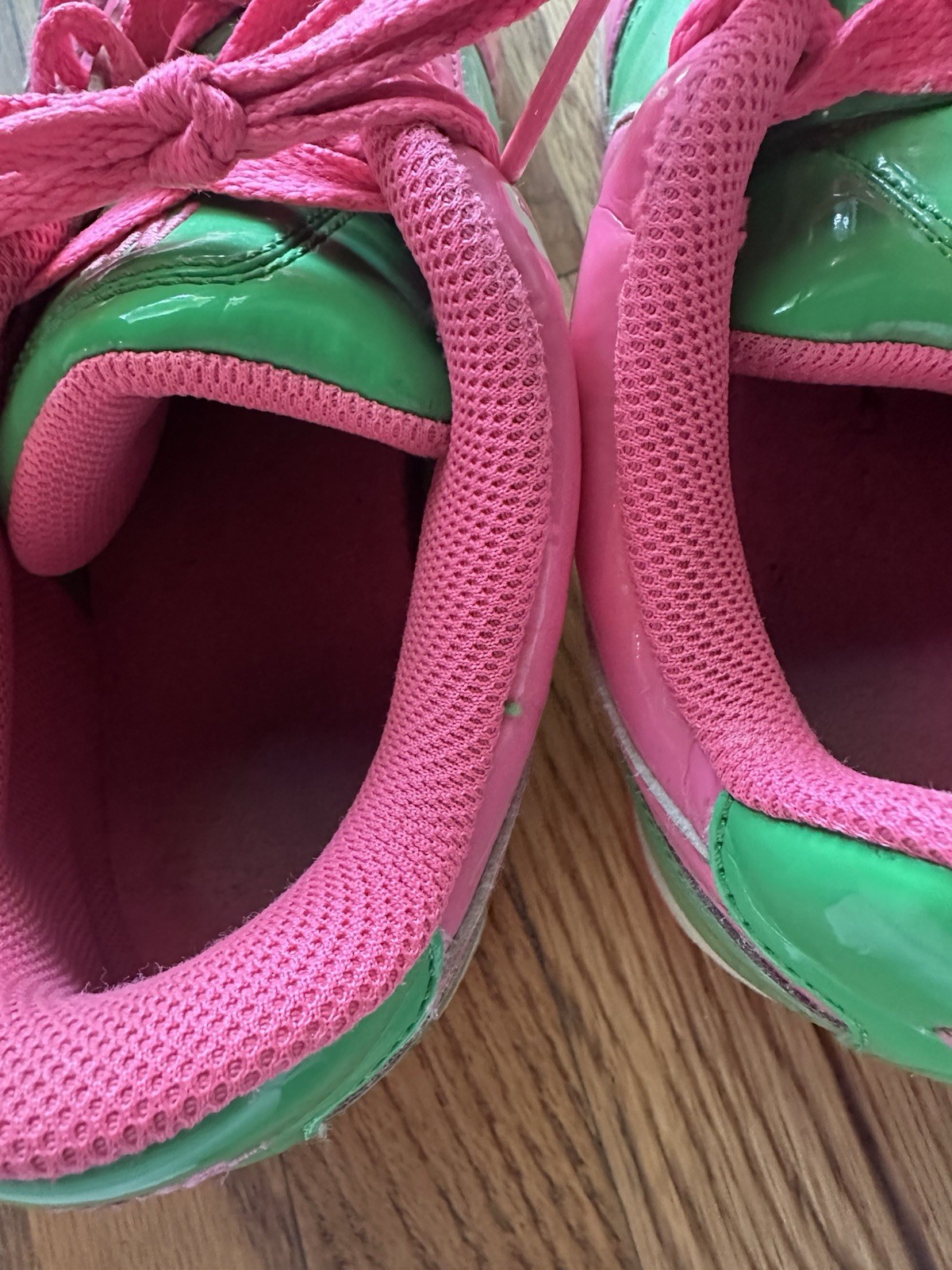 Nike Dunk Low Retro SE Hot Pink Malachite Green Shiny Y2K Women’s Size 9 Vintage