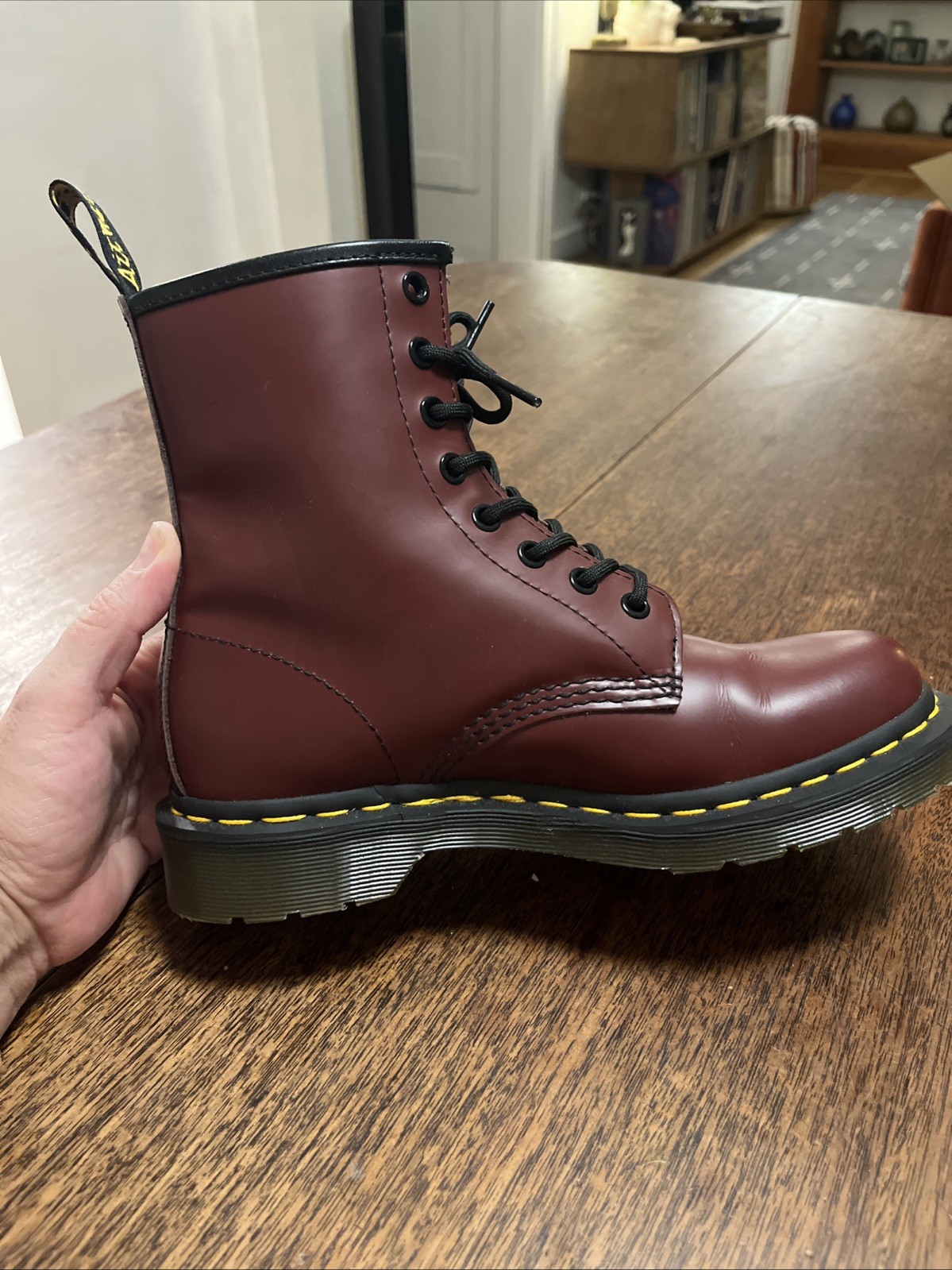 Amputee Size 7 Left Dr Martens Cherry Red 1460 Smooth Leather Boots
