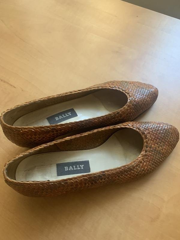 Women Bally heels brown leather 38 #5MID