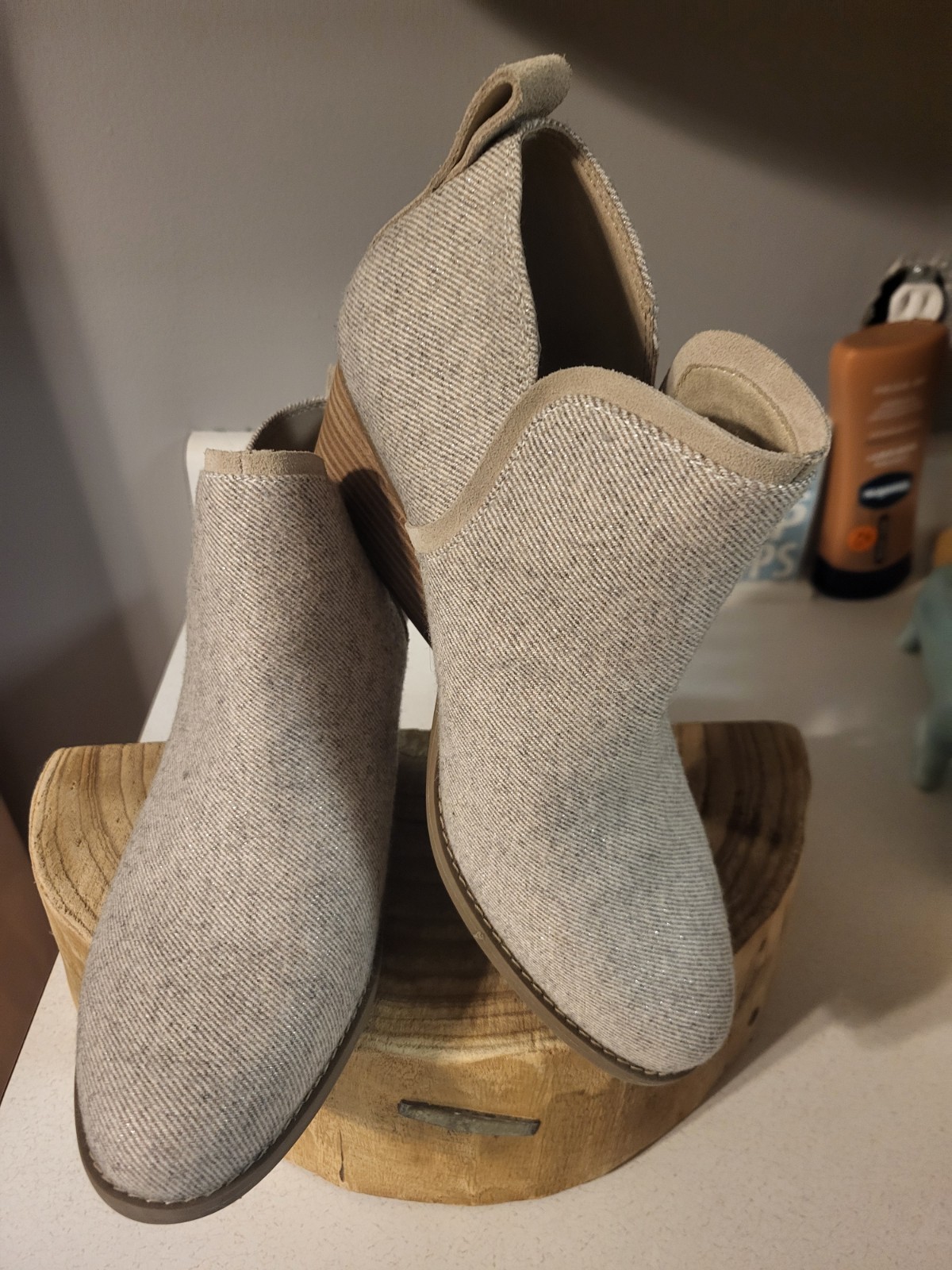 Toms Kaia Wedge Heel Womens Bootie Size 9.5