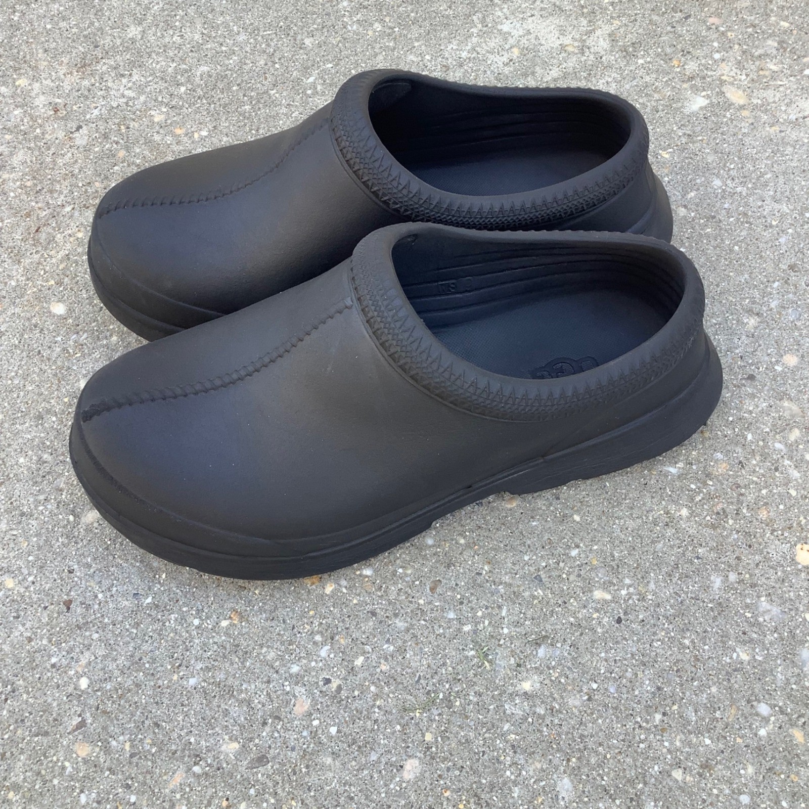 UGG Tasman Regen Clogs Black Water Resistant EVA Slip On W 9 Shoes 1144055