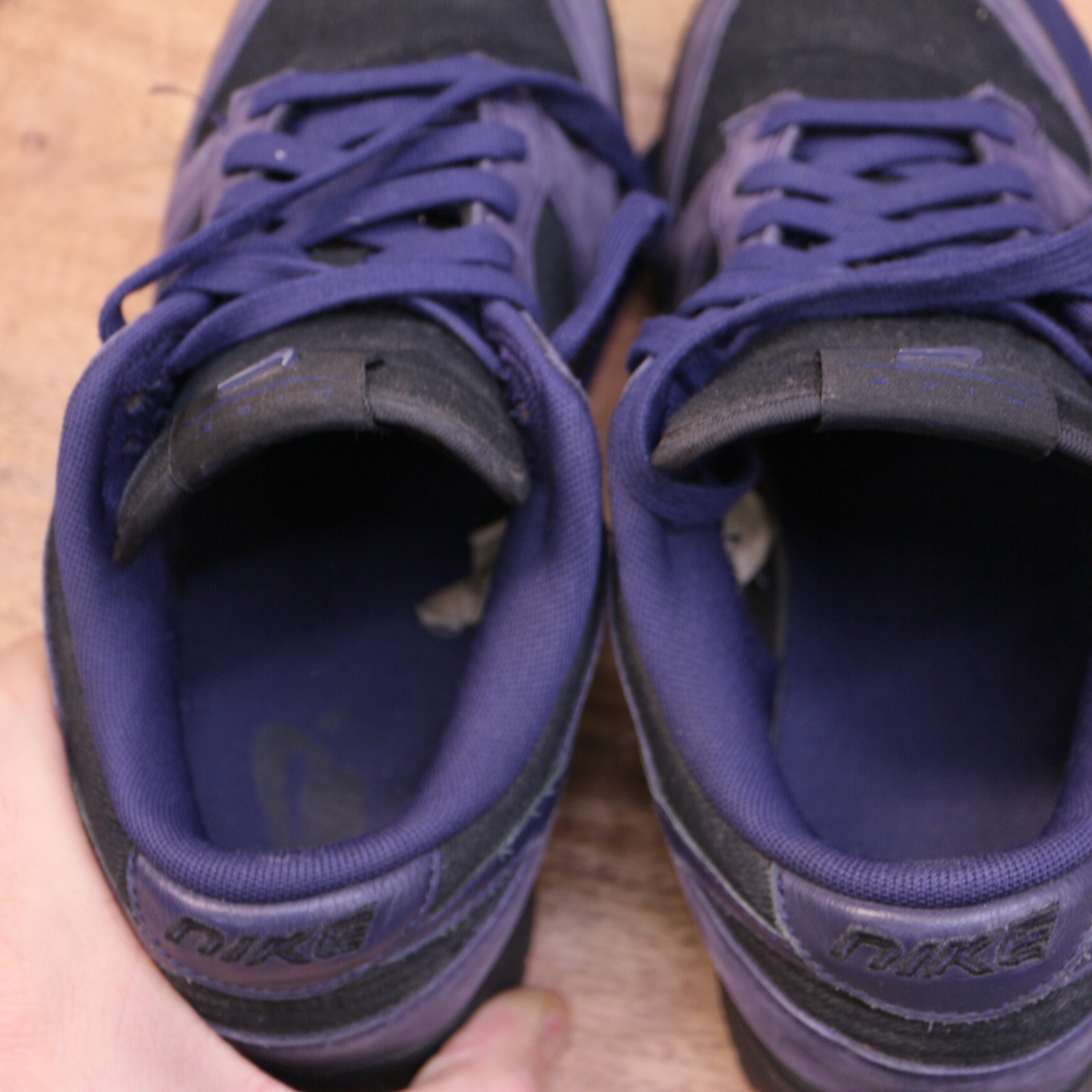 Nike Dunk Low LX Women’s Size 8.5 US «Purple Ink» Black Leather Shoes FB7720-001