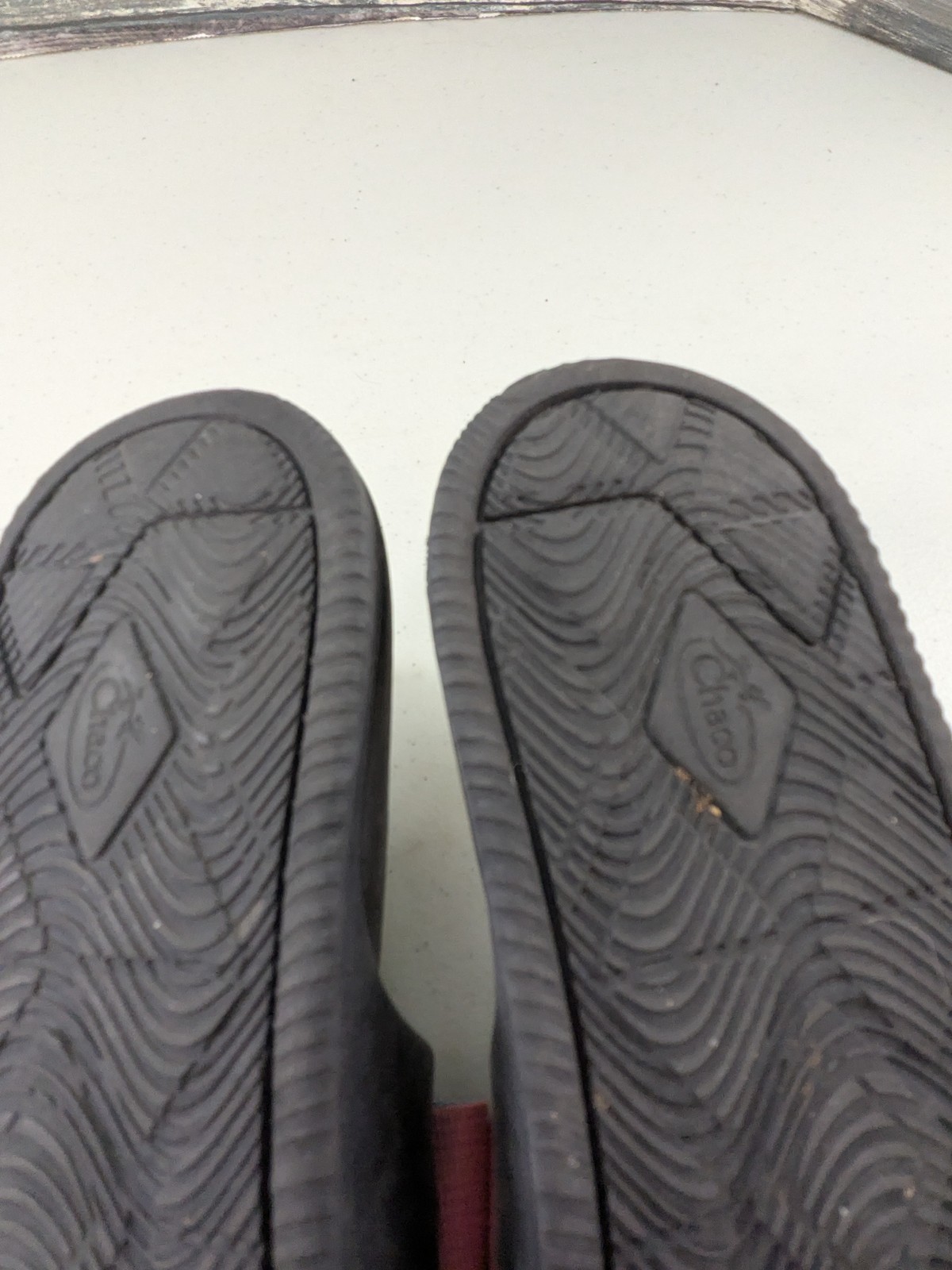 Chaco Chillos Slide Sandals Women’s Size 7 Black Coral Teal Adjustable Straps