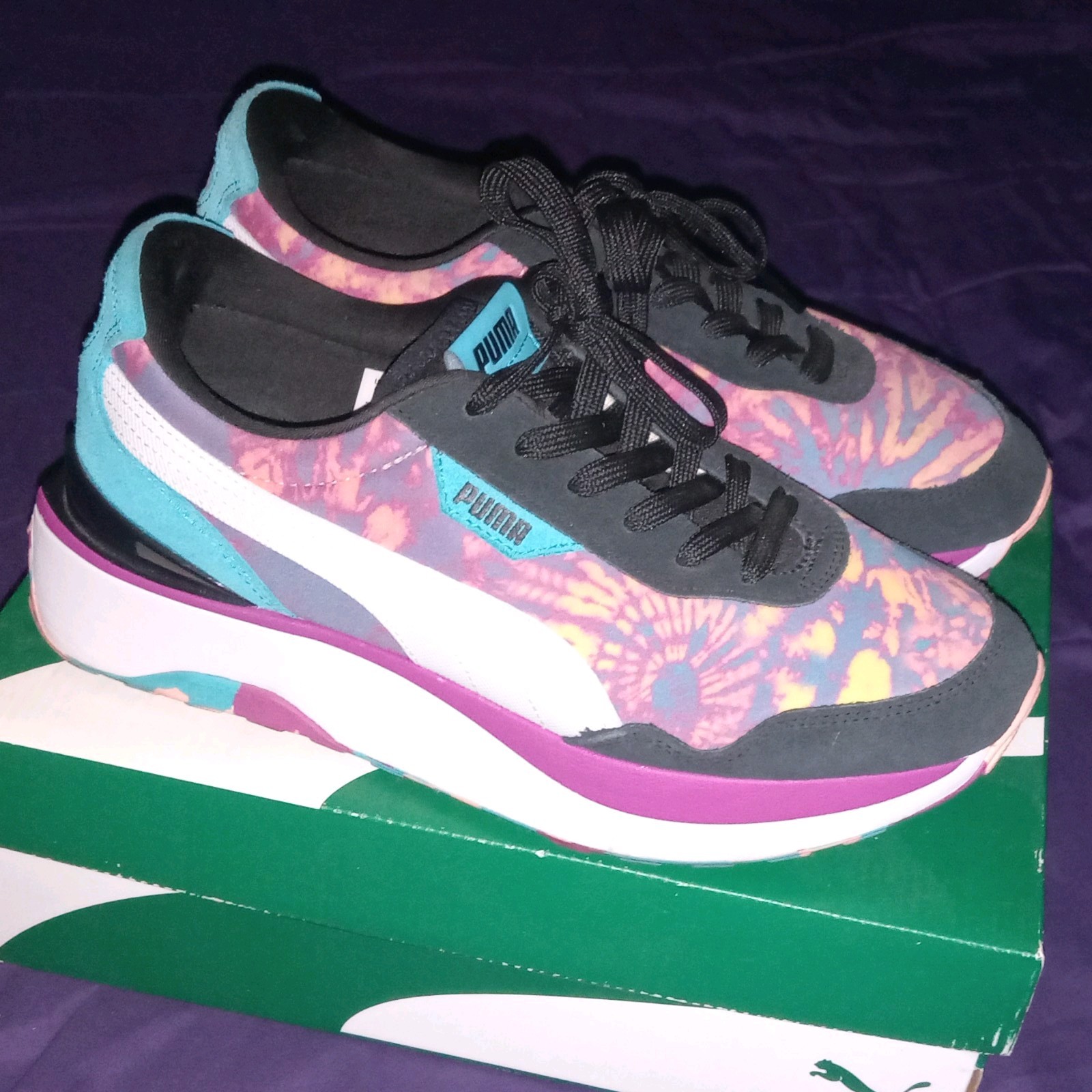 PUMA Cruise Rider Tie Dye Women’s Multicolor Sneakers 375063-02
