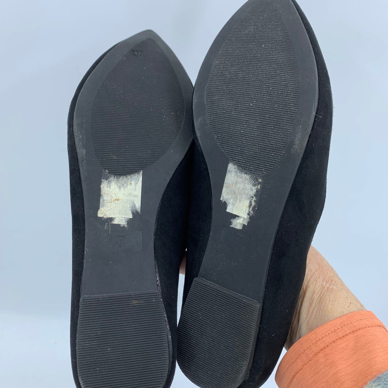 Dorothy Perkins Womens 7 Pointed Toe Black Flat Business Casual Minimalist