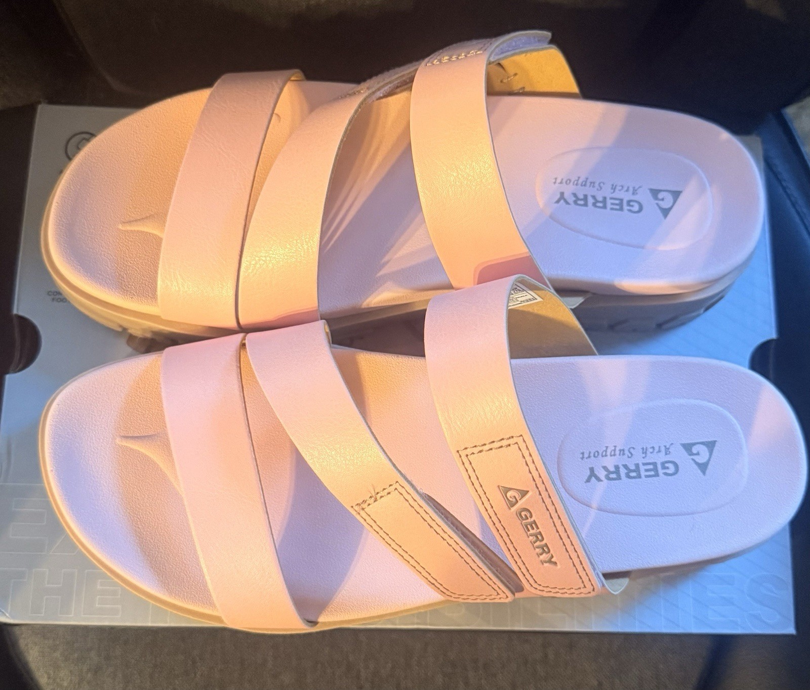 S: GERRY Women’s Choclo Pink Sandals Size 9 New In Box Never Worn