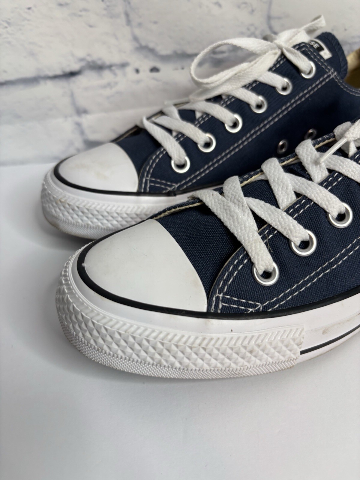 Converse Chuck Taylor All Star Ox Navy Blue Canvas Sneakers Men 6 Women 8 Shoes