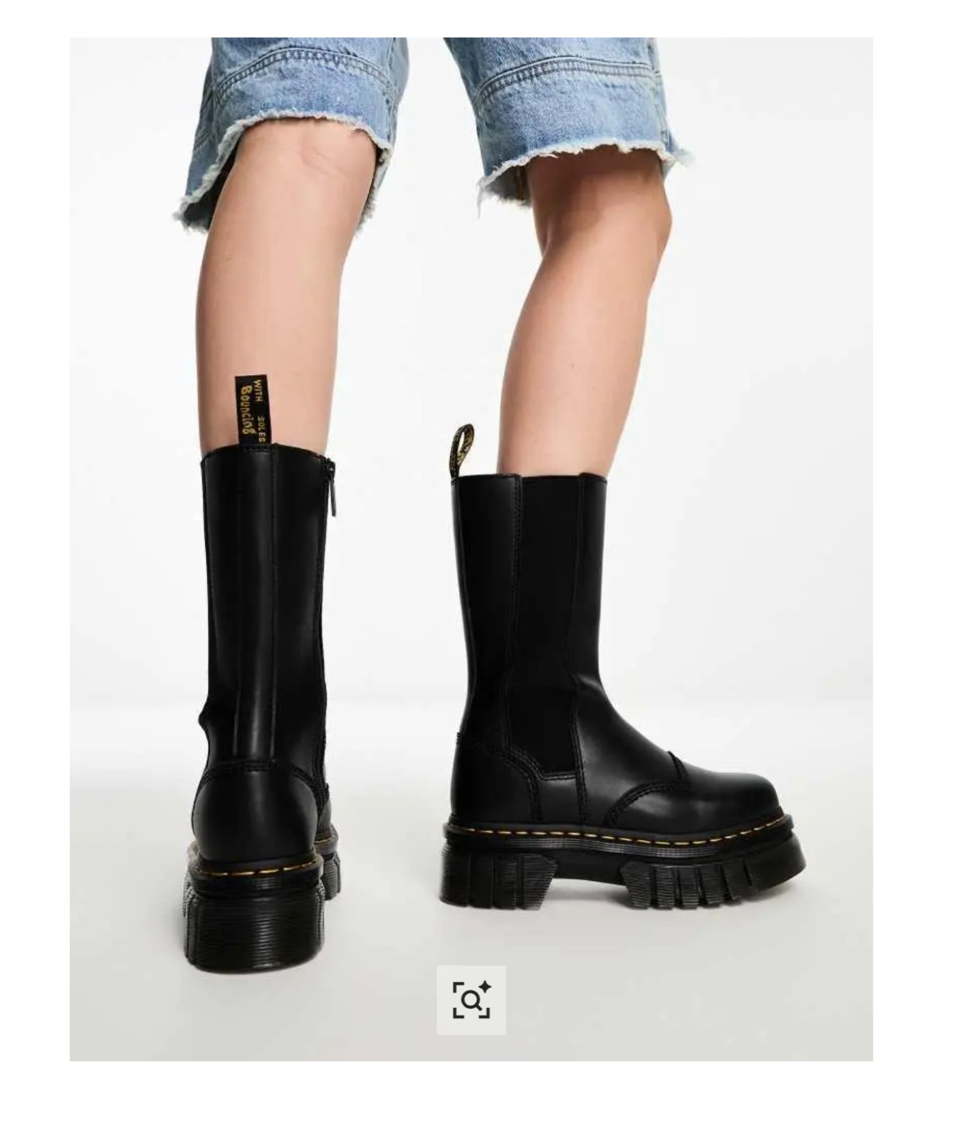 DR MARTENS Audrick Tall Nappa Leather Platform Chelsea MSRP$280 Comfy + Chic