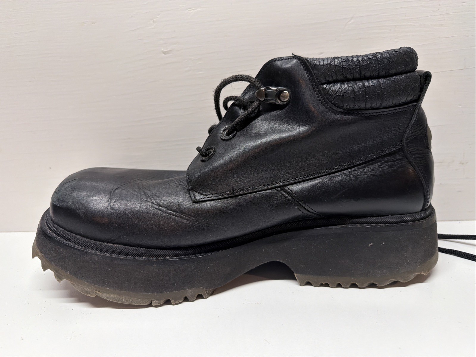 VTG Destroy Rare Chunky Platform Boots Sz US 10 EU 43 Shoes Punk Gothic