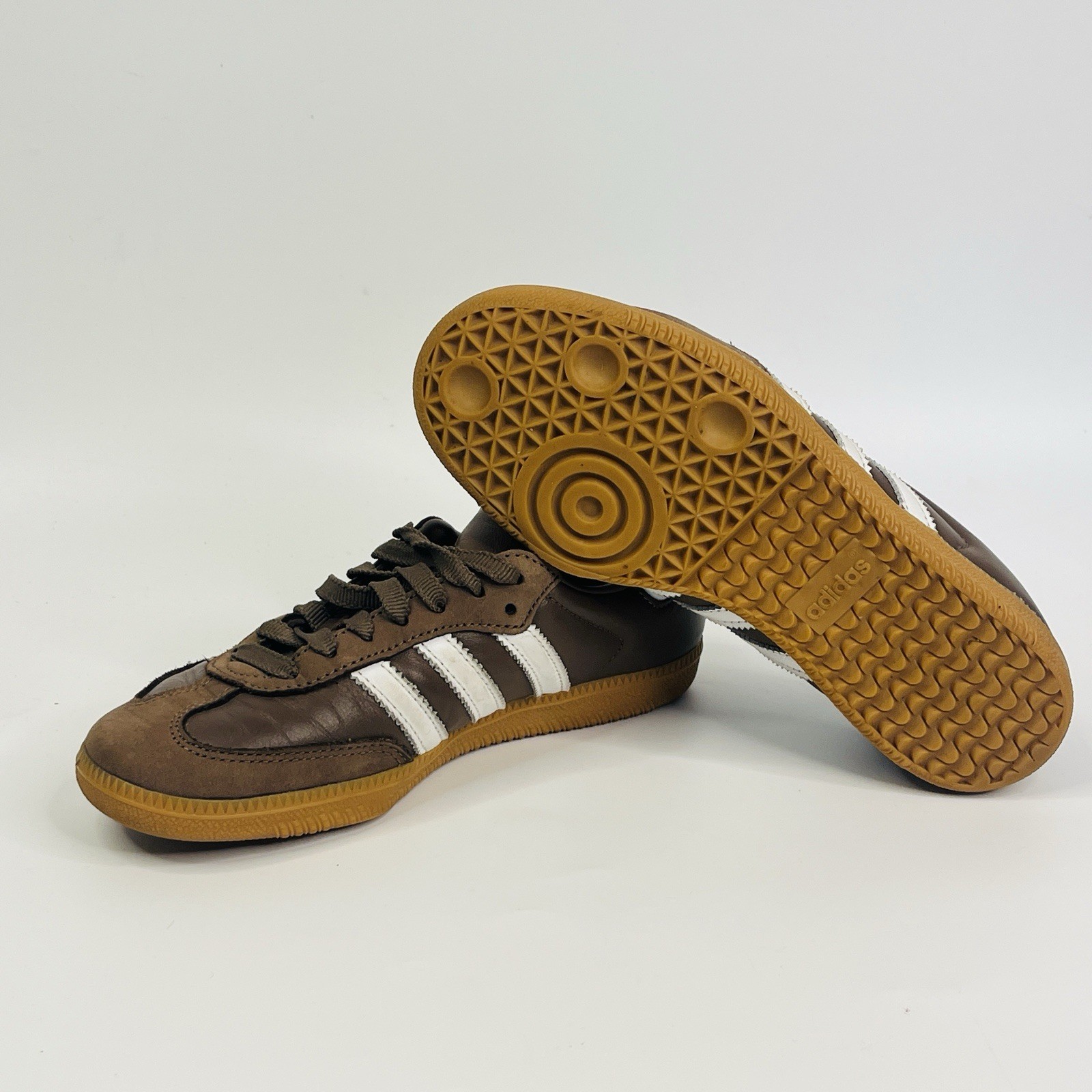 Adidas Samba OG Earth Strata White Gold IE6522 US5 UK3.5 EU36 Womens Brown