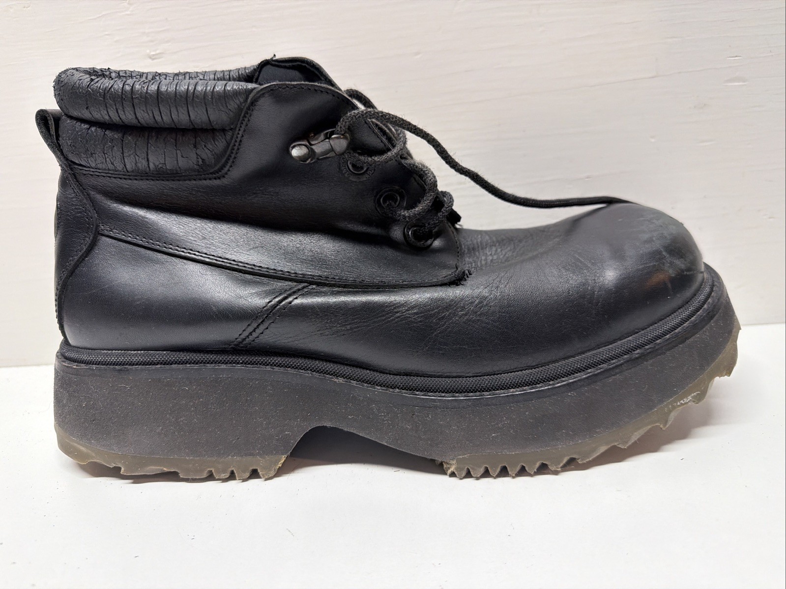 VTG Destroy Rare Chunky Platform Boots Sz US 10 EU 43 Shoes Punk Gothic