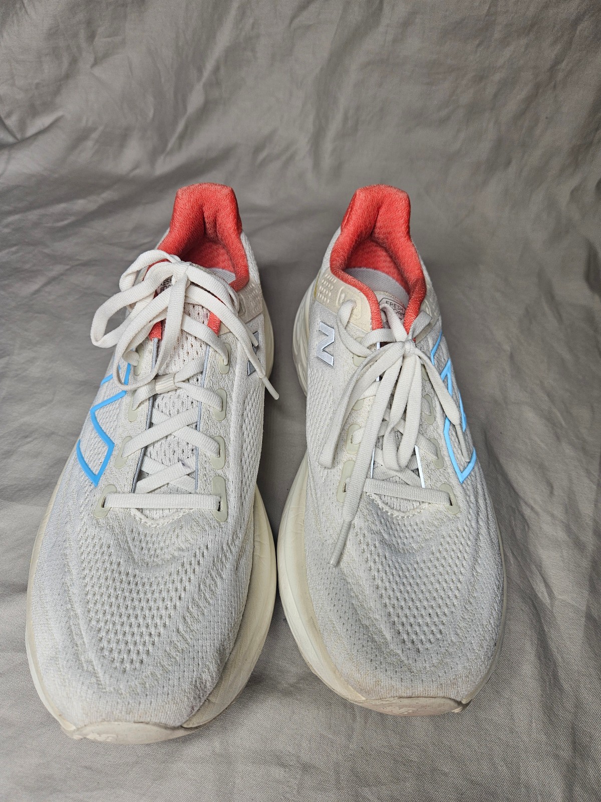 New Balance Fresh Foam v13 1080 Running Shoes Womens 9.5 2A White Sea Salt Blue