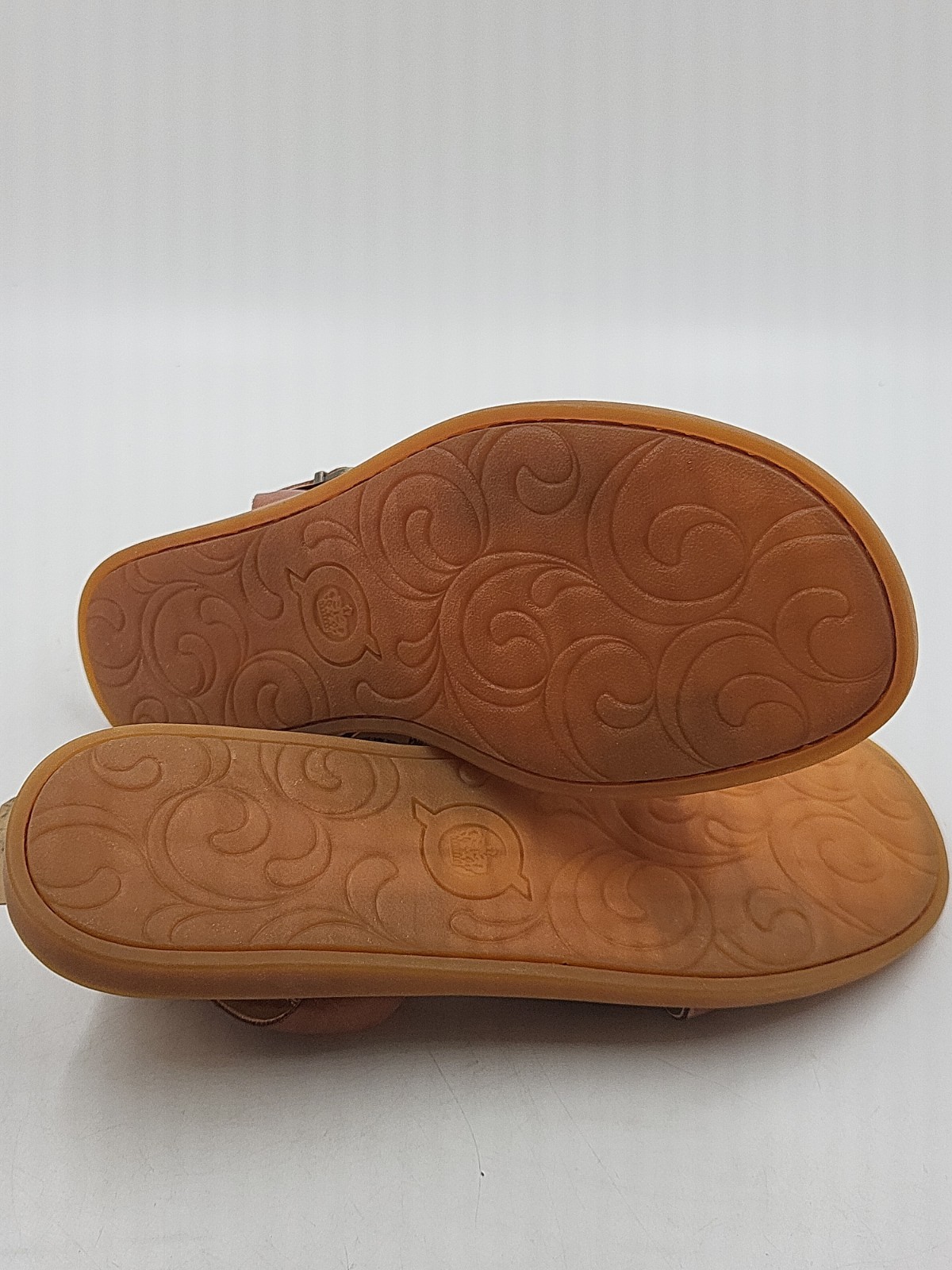 Born Brown Leather Sandals Womens Size 9.5 Comfort Sole