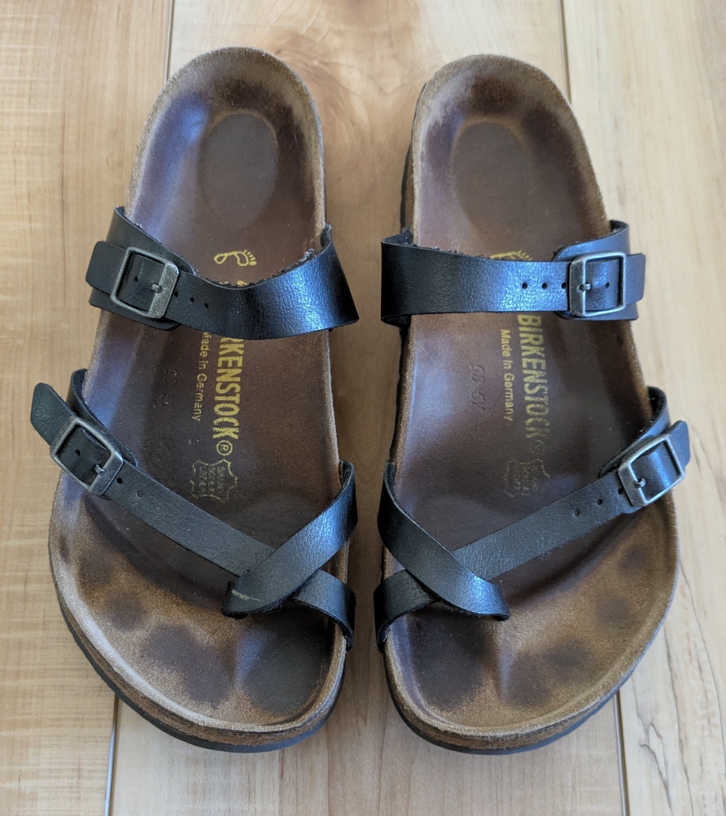 Birkenstock Mayari Black Sandals Adjustable Buckle Women’s 40 US 9-9.5