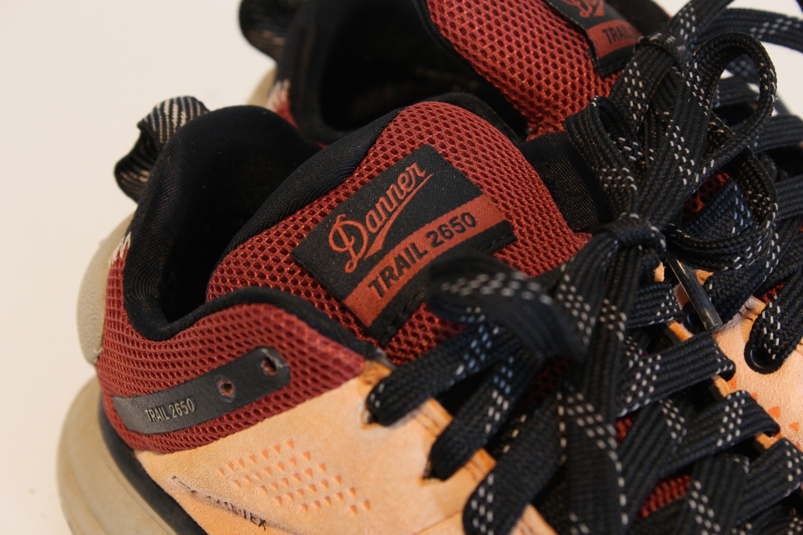 Danner Shoes Women Size 6 Trail 2650 Gore Tex Hiking Tangerine Red Vibram Soles