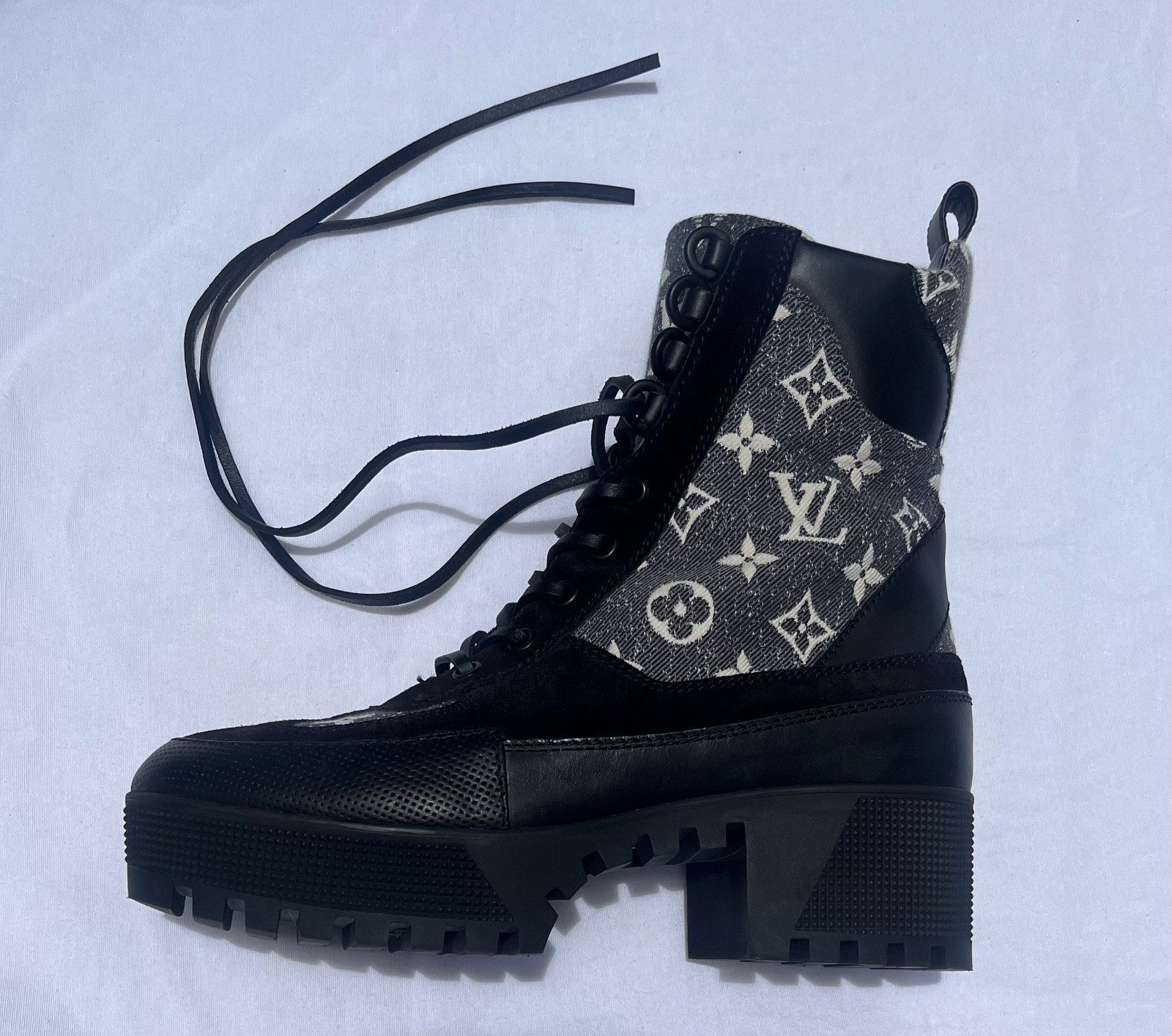 Louis Vuitton Denim Desert Boots