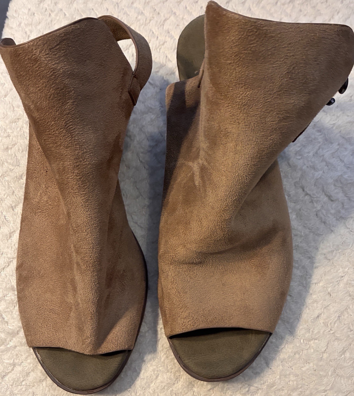 Pierre Dumas Open Toe Boots Size 7.5