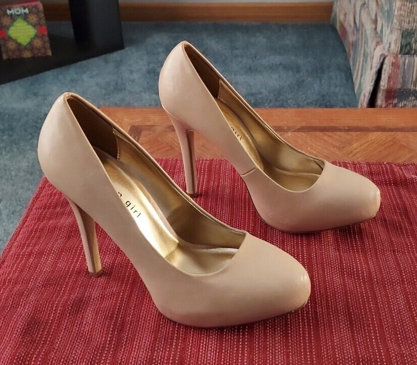 Madden Girl Hollisss 7.5 High Heels, PU Upper, PU Lining/Sock, Manmade Outsole