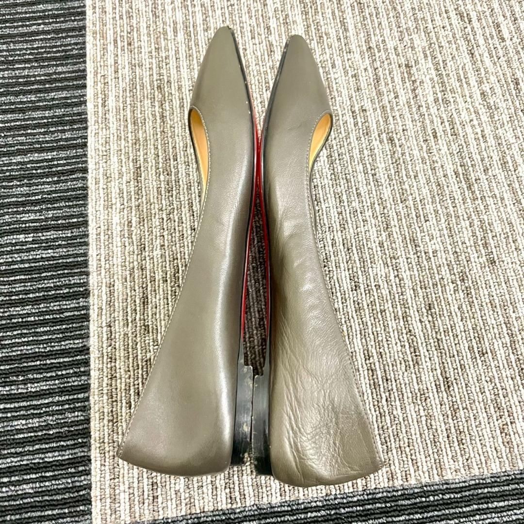 Christian Louboutin Leather Flat Shoes Pumps Size 35.5 (22.5cm) EU 35.5 US 5.5